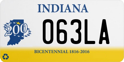 IN license plate 063LA