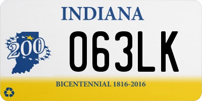 IN license plate 063LK