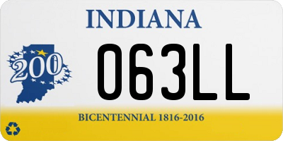 IN license plate 063LL