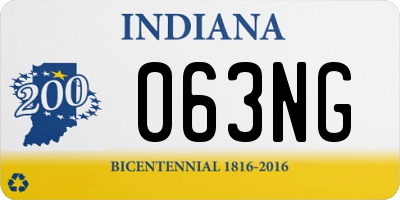 IN license plate 063NG