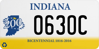 IN license plate 063OC