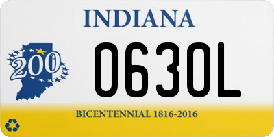 IN license plate 063OL