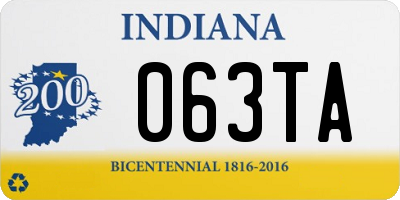 IN license plate 063TA