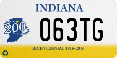 IN license plate 063TG