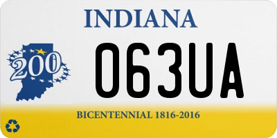 IN license plate 063UA