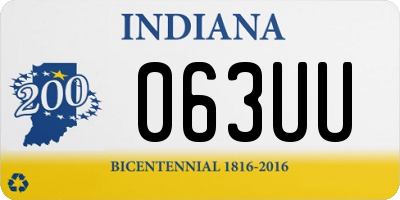 IN license plate 063UU