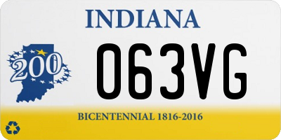 IN license plate 063VG