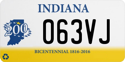 IN license plate 063VJ