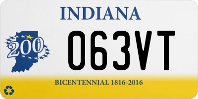 IN license plate 063VT