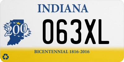 IN license plate 063XL