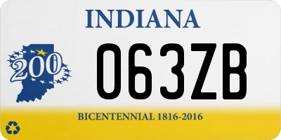 IN license plate 063ZB