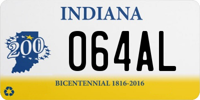 IN license plate 064AL