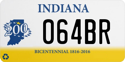 IN license plate 064BR