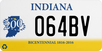 IN license plate 064BV