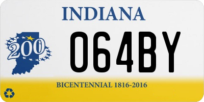 IN license plate 064BY