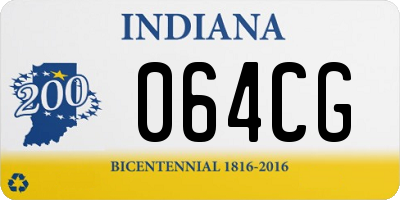 IN license plate 064CG