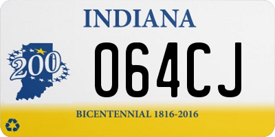 IN license plate 064CJ