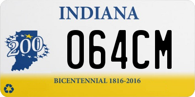 IN license plate 064CM