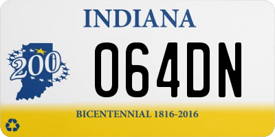 IN license plate 064DN