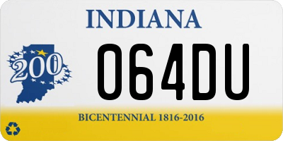 IN license plate 064DU