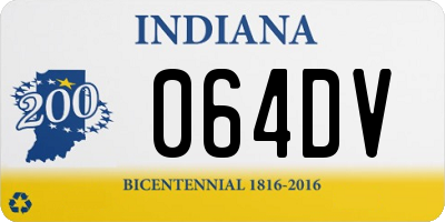 IN license plate 064DV