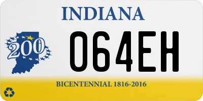 IN license plate 064EH