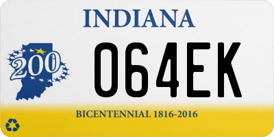 IN license plate 064EK