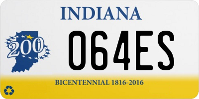 IN license plate 064ES