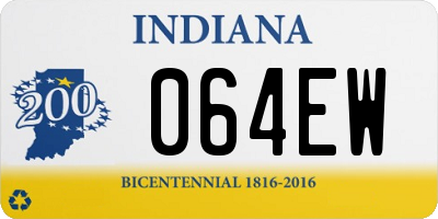 IN license plate 064EW