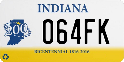 IN license plate 064FK