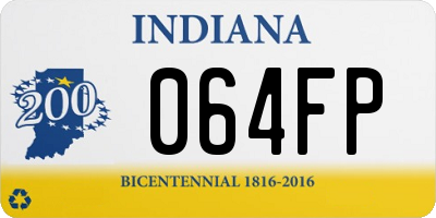 IN license plate 064FP