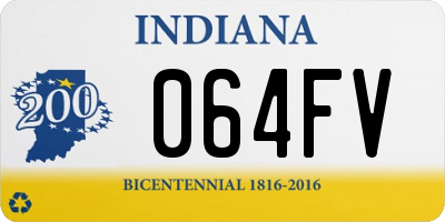 IN license plate 064FV