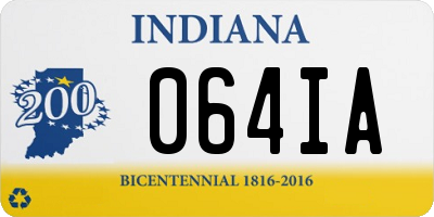 IN license plate 064IA
