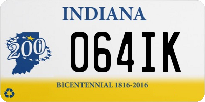 IN license plate 064IK