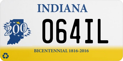 IN license plate 064IL