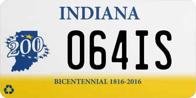 IN license plate 064IS