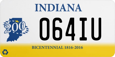 IN license plate 064IU