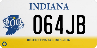 IN license plate 064JB