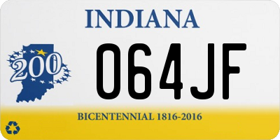 IN license plate 064JF