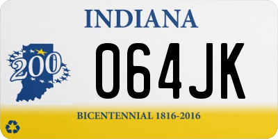 IN license plate 064JK