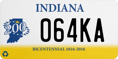 IN license plate 064KA