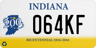 IN license plate 064KF