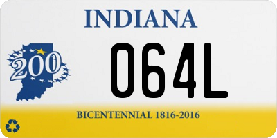 IN license plate 064L