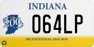 IN license plate 064LP