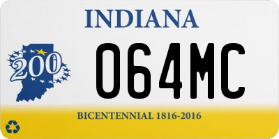 IN license plate 064MC