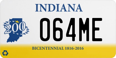 IN license plate 064ME