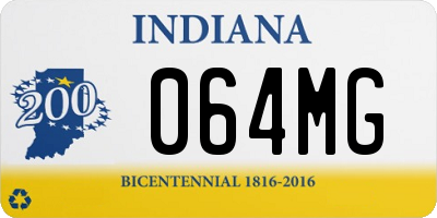 IN license plate 064MG