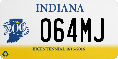 IN license plate 064MJ