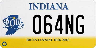 IN license plate 064NG