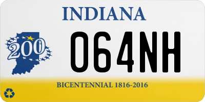 IN license plate 064NH